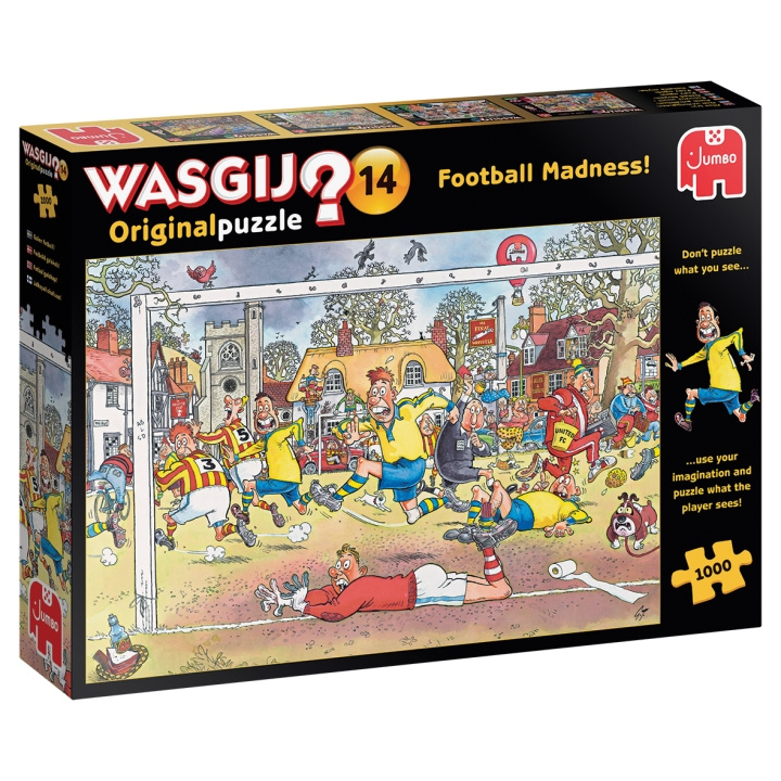 Wasgij Original 14 - Football Madness (1000 brikker) (1119801817) i gruppen SPORT, FRITID & HOBBY / Hobby / Puslespil hos TP E-commerce Nordic AB (C89701)