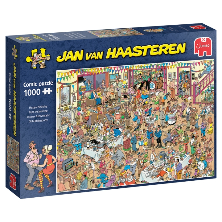 Jan van Haasteren Tillykke med fødselsdagen (1000 brikker) (1119801835 ) i gruppen SPORT, FRITID & HOBBY / Hobby / Puslespil hos TP E-commerce Nordic AB (C89712)