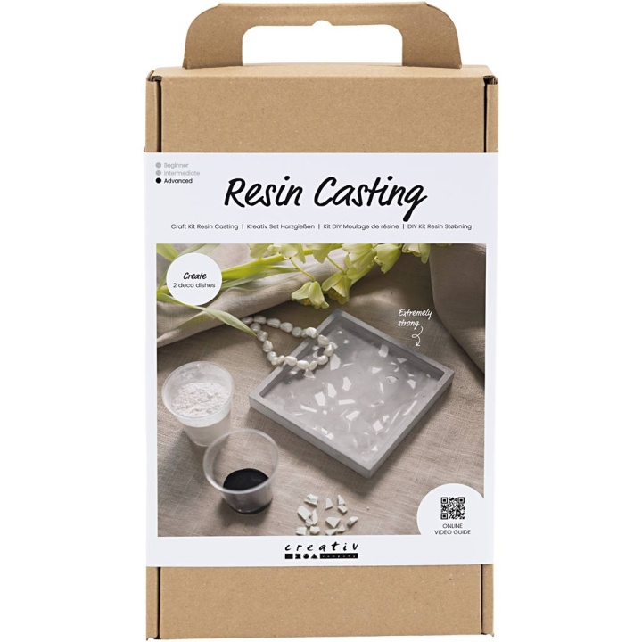 DIY Kit Craft Kit - Resin Casting - Firkantet bakke med terrazzo (977688) i gruppen SPORT, FRITID & HOBBY / Hobby / DIY Kit hos TP E-commerce Nordic AB (C89719)