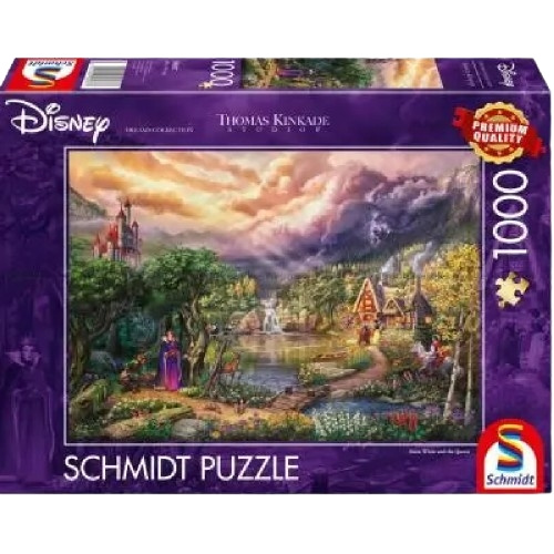 Schmidt Thomas Kinkade: Disney Snehvide og dronningen (1000 brikker) (SCH8037) i gruppen SPORT, FRITID & HOBBY / Hobby / Puslespil hos TP E-commerce Nordic AB (C89770)