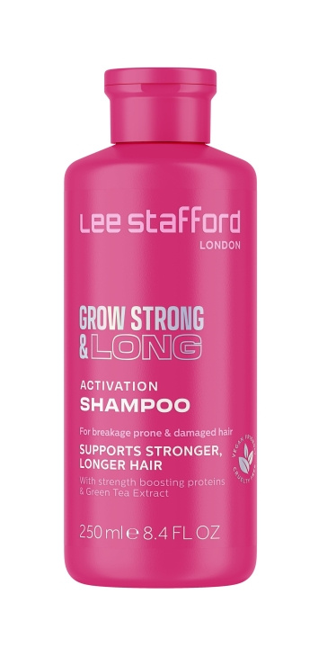 Lee Stafford Grow Strong & Long Activation Shampoo 250 ml i gruppen SKØNHED & HELSE / Hår og styling / Hårpleje / Shampoo hos TP E-commerce Nordic AB (C89772)