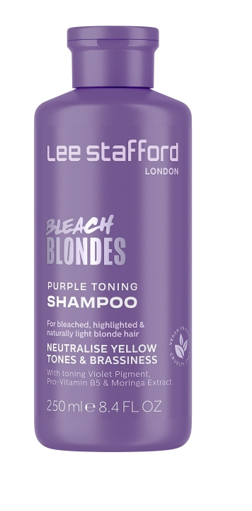 Lee Stafford Bleach Blondes Purple Toning Shampoo 250 ml i gruppen SKØNHED & HELSE / Hår og styling / Hårpleje / Shampoo hos TP E-commerce Nordic AB (C89784)