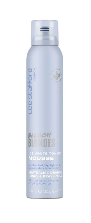 Lee Stafford Bleach Blondes Ice White Toning Mousse 200 ml i gruppen SKØNHED & HELSE / Hår og styling / Hår styling / Hårmousse hos TP E-commerce Nordic AB (C89794)