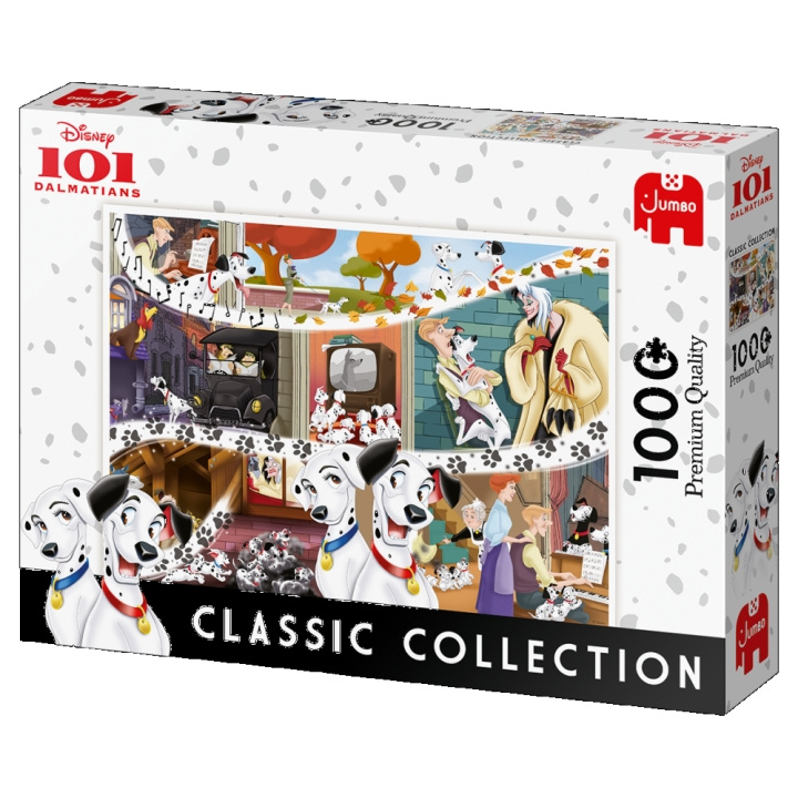 Jumbo Disney Classic Collection: 101 dalmatinere (1000 brikker) (JUM9487) i gruppen SPORT, FRITID & HOBBY / Hobby / Puslespil hos TP E-commerce Nordic AB (C89865)