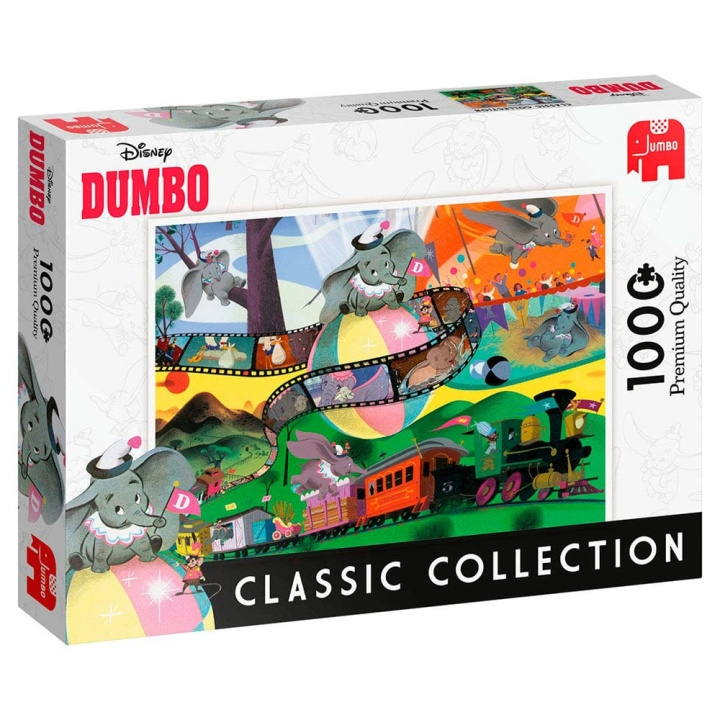 Jumbo Disney: Klassisk samling Dumbo (1000 brikker) (JUM8824) i gruppen SPORT, FRITID & HOBBY / Hobby / Puslespil hos TP E-commerce Nordic AB (C89866)