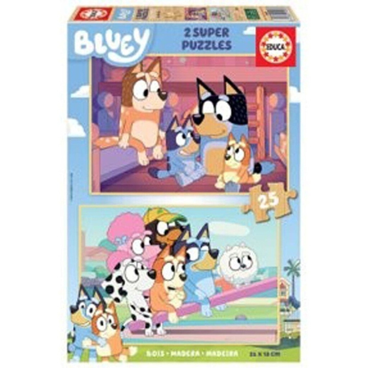 Educa Bluey 2 X 25 puslespil - Træ ( 80-19407) i gruppen LEGETØJ, BØRN & BABY / Legetøj / børns puslespil hos TP E-commerce Nordic AB (C89913)