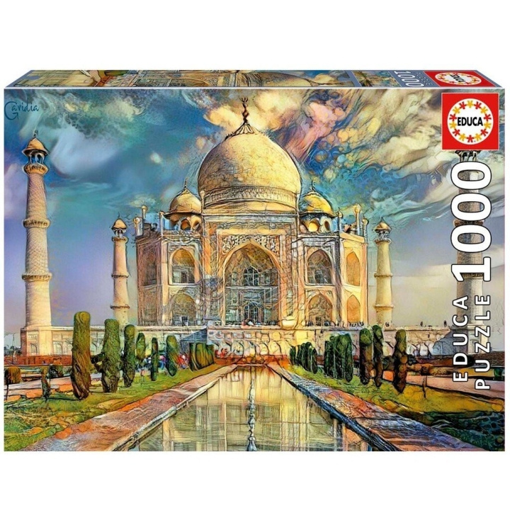 Educa 1000 brikker - Taj Mahal-puslespil (80-19613) i gruppen SPORT, FRITID & HOBBY / Hobby / Puslespil hos TP E-commerce Nordic AB (C89921)