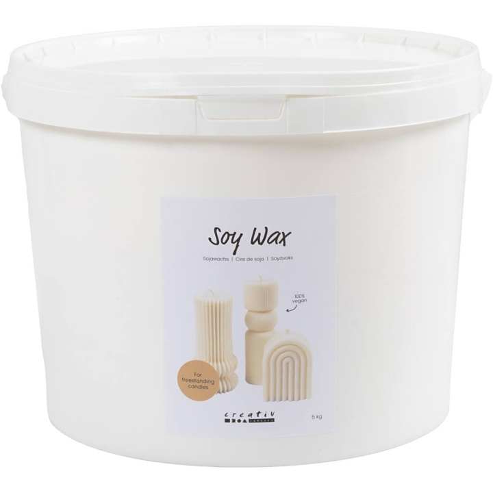 DIY Kit Sojavoks, creme, Til fritstående lys, 5 kg/ 1 pakke (73479) i gruppen SPORT, FRITID & HOBBY / Hobby / DIY Kit hos TP E-commerce Nordic AB (C89954)