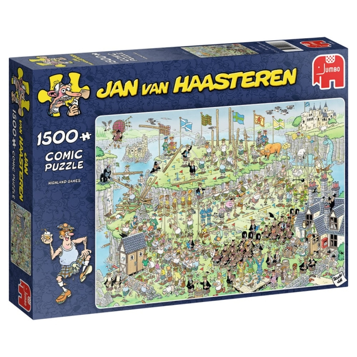 Jan van Haasteren Highland games, puslespil med 1500 brikker (19088) i gruppen SPORT, FRITID & HOBBY / Hobby / Puslespil hos TP E-commerce Nordic AB (C89960)