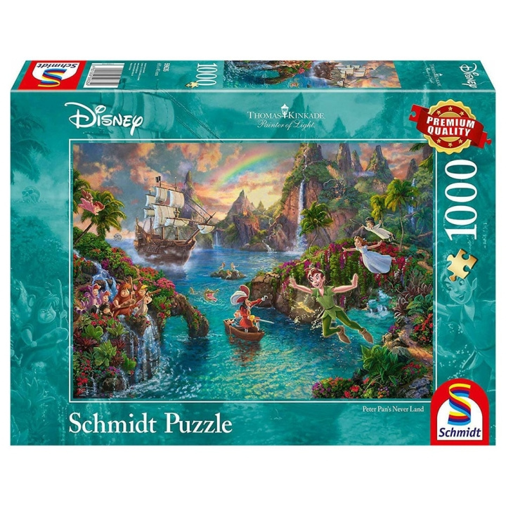 Schmidt Thomas Kinkade: Disney, Peter Pan (1000 brikker) (SCH9635) i gruppen SPORT, FRITID & HOBBY / Hobby / Puslespil hos TP E-commerce Nordic AB (C90054)