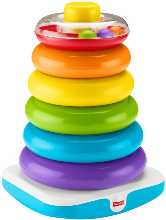 Fisher-Price Spædbarn - Kæmpe Rock-a-Stack - 40 cm (GJW15) i gruppen LEGETØJ, BØRN & BABY / Babyleg (0-3 år) / Aktivitetslegetøj hos TP E-commerce Nordic AB (C90083)