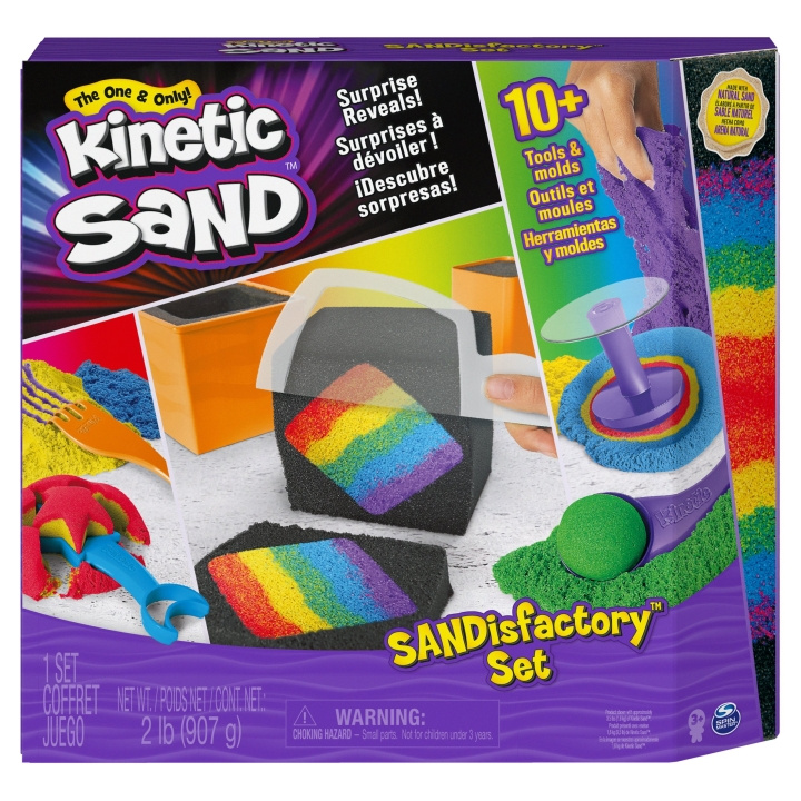 Kinetic Sand SANDisfactory-sæt (6061654) i gruppen LEGETØJ, BØRN & BABY / Legetøj / Lege ler, lege sand og tilbehør hos TP E-commerce Nordic AB (C90101)