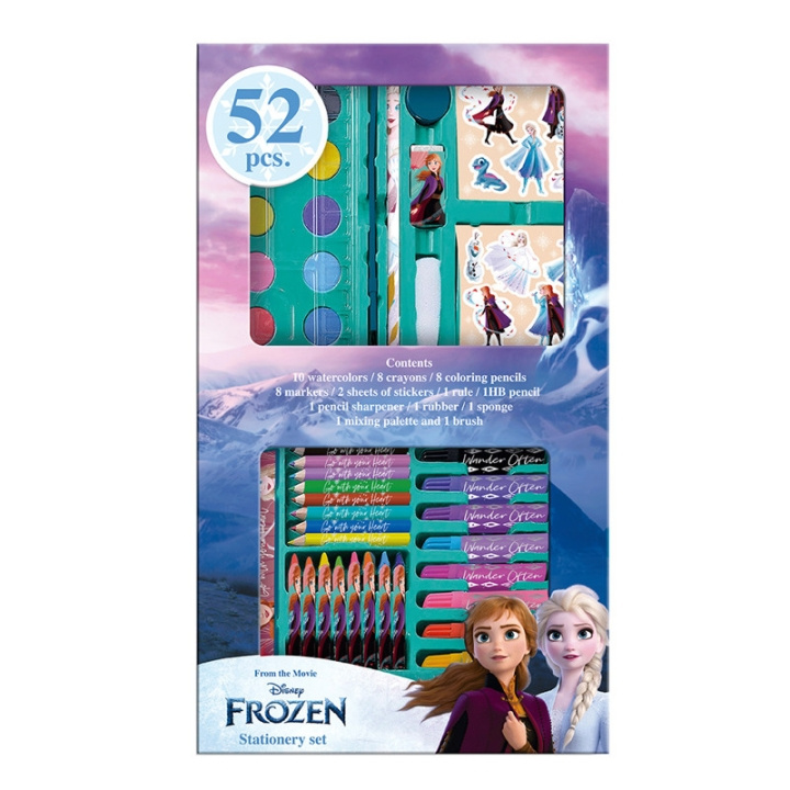 Disney Kids Licensing - Kunstæske 52 stk. - Disney Frozen (017406952) i gruppen LEGETØJ, BØRN & BABY / Legetøj / Tegne og tælle hos TP E-commerce Nordic AB (C90196)