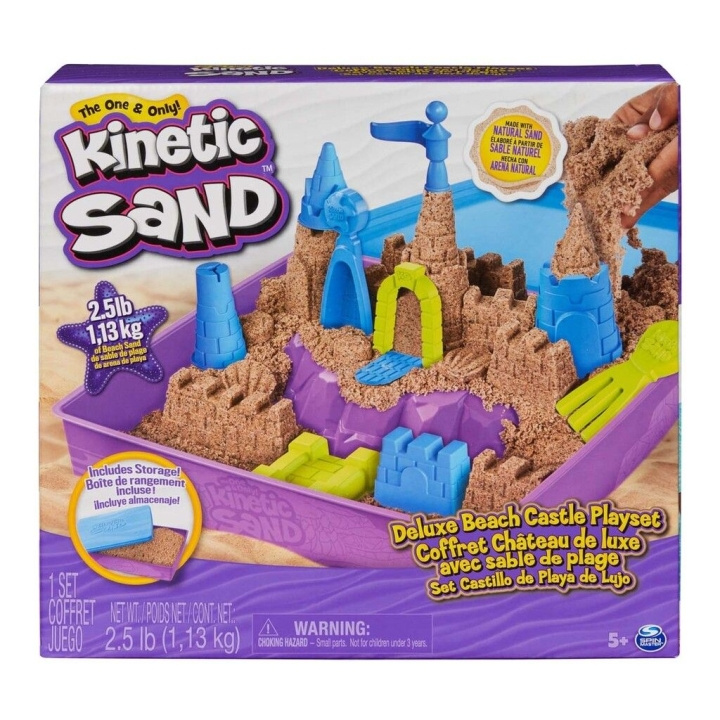 Kinetic Sand Deluxe legesæt med strandslot (6067801) i gruppen LEGETØJ, BØRN & BABY / Legetøj / Lege ler, lege sand og tilbehør hos TP E-commerce Nordic AB (C90223)