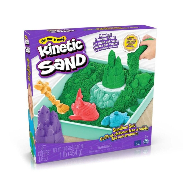 Kinetic Sand Sandkasse-sæt - grøn (6067479) i gruppen LEGETØJ, BØRN & BABY / Legetøj / Lege ler, lege sand og tilbehør hos TP E-commerce Nordic AB (C90224)