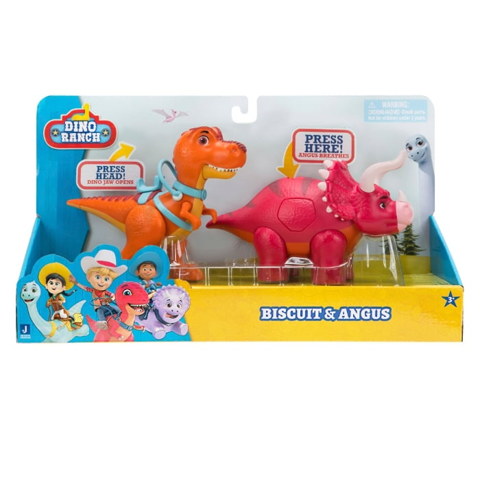 Dino Ranch DELUXE DINO PK KIKS OG ANGUS - (DNR0008) i gruppen LEGETØJ, BØRN & BABY / Legetøj / Figurer, miniaturer og tilbehør hos TP E-commerce Nordic AB (C90257)