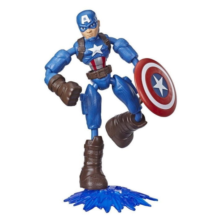 Disney Avengers - Bøj og flex - Captain America i gruppen LEGETØJ, BØRN & BABY / Legetøj / Figurer, miniaturer og tilbehør hos TP E-commerce Nordic AB (C90406)