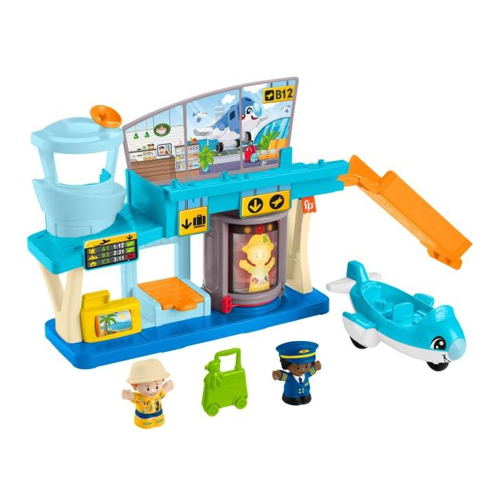 Fisher-Price Little People - Legesæt med lufthavn til hverdagseventyr (HTJ26) i gruppen LEGETØJ, BØRN & BABY / Legetøj / Legesæt hos TP E-commerce Nordic AB (C90440)