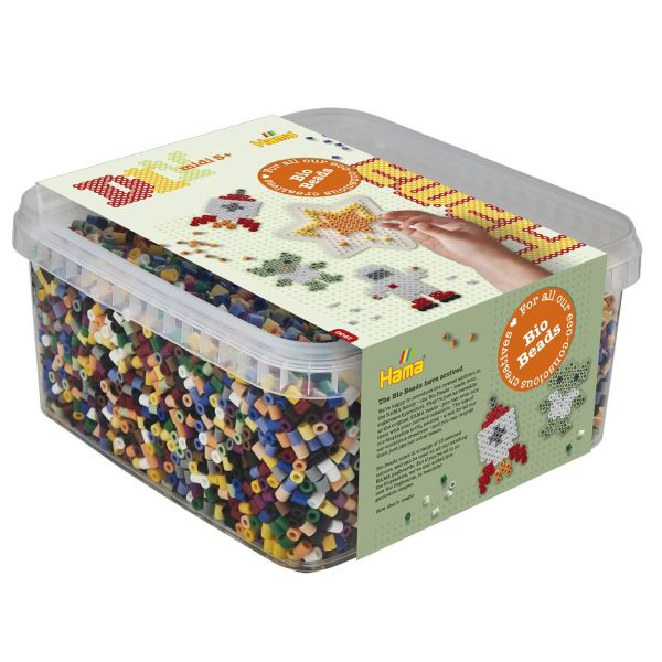 HAMA Beads Hama - BIO midi - 15.000 stk + 1 stjerneplade i spand (371900) i gruppen LEGETØJ, BØRN & BABY / Legetøj / Hobbyartikler hos TP E-commerce Nordic AB (C90450)