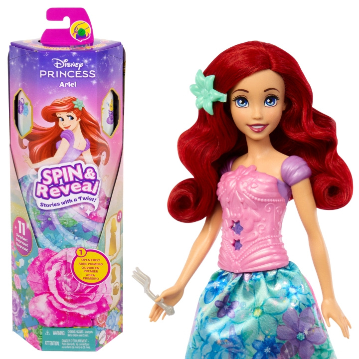 Disney Princess - Spin & Reaveal Ariel Doll (HTV88) i gruppen LEGETØJ, BØRN & BABY / Legetøj / Docks og tilbehør hos TP E-commerce Nordic AB (C90457)