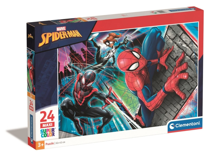 Clementoni Puslespil Maxi - Spider-Man (24 brikker) (24497) i gruppen LEGETØJ, BØRN & BABY / Legetøj / børns puslespil hos TP E-commerce Nordic AB (C90469)