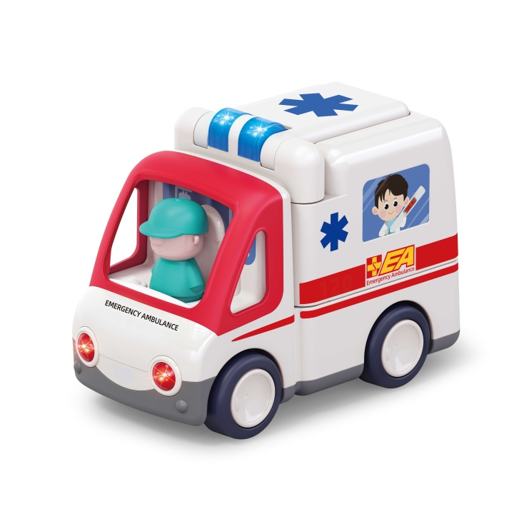 Kinder and Kids Ambulance med lys, musik og bevægelse (K10106) i gruppen LEGETØJ, BØRN & BABY / Legetøj / Legetøjsbiler hos TP E-commerce Nordic AB (C90511)