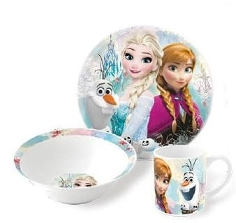 Disney Frost - Gift Set 3 pcs. (95537) i gruppen LEGETØJ, BØRN & BABY / Mad & Drikke / Børnebestik og tallerkener hos TP E-commerce Nordic AB (C90528)