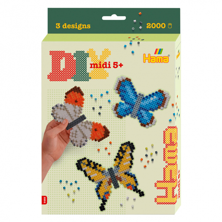 HAMA Beads Hama - Midi-ophængsæske - Sommerfugle (383452) i gruppen LEGETØJ, BØRN & BABY / Legetøj / Hobbyartikler hos TP E-commerce Nordic AB (C90566)