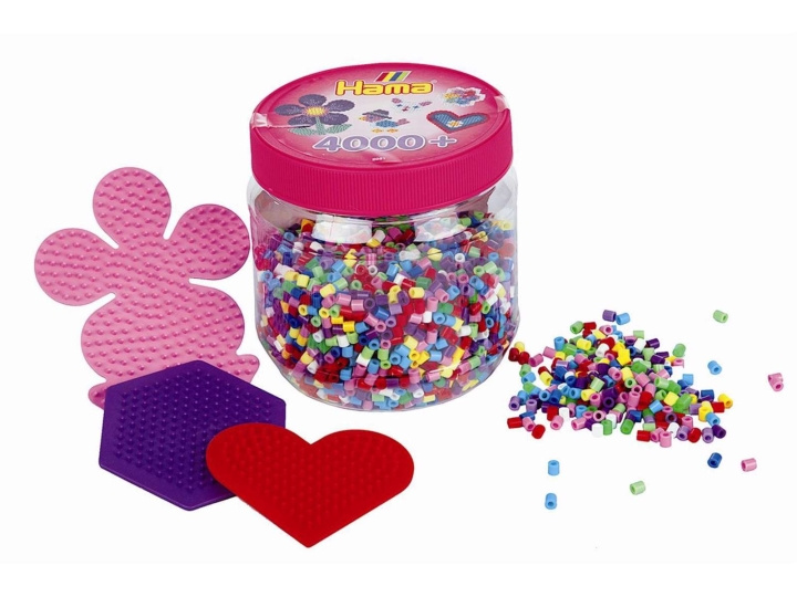 HAMA Beads hama - Perler - 4000 stk. med 3 ass. stiftplader (382051) i gruppen LEGETØJ, BØRN & BABY / Legetøj / Hobbyartikler hos TP E-commerce Nordic AB (C90627)