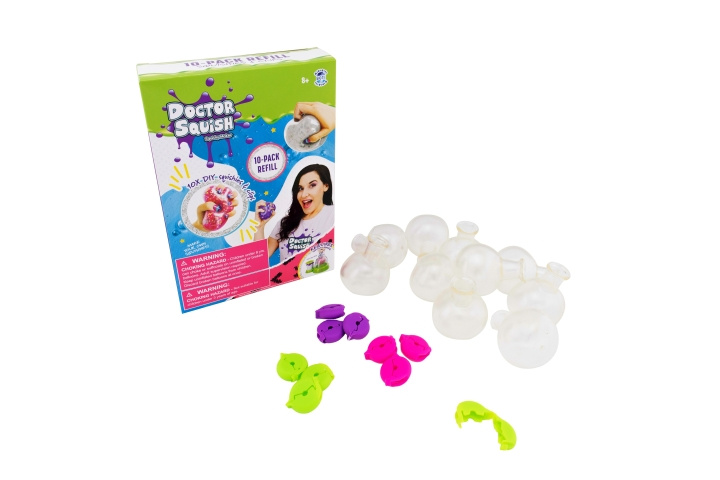 Doctor Squish Squishy Pack Refill V2 10 balloner + clips (38687) i gruppen LEGETØJ, BØRN & BABY / Legetøj / Eksperiment og gør det selv hos TP E-commerce Nordic AB (C90673)