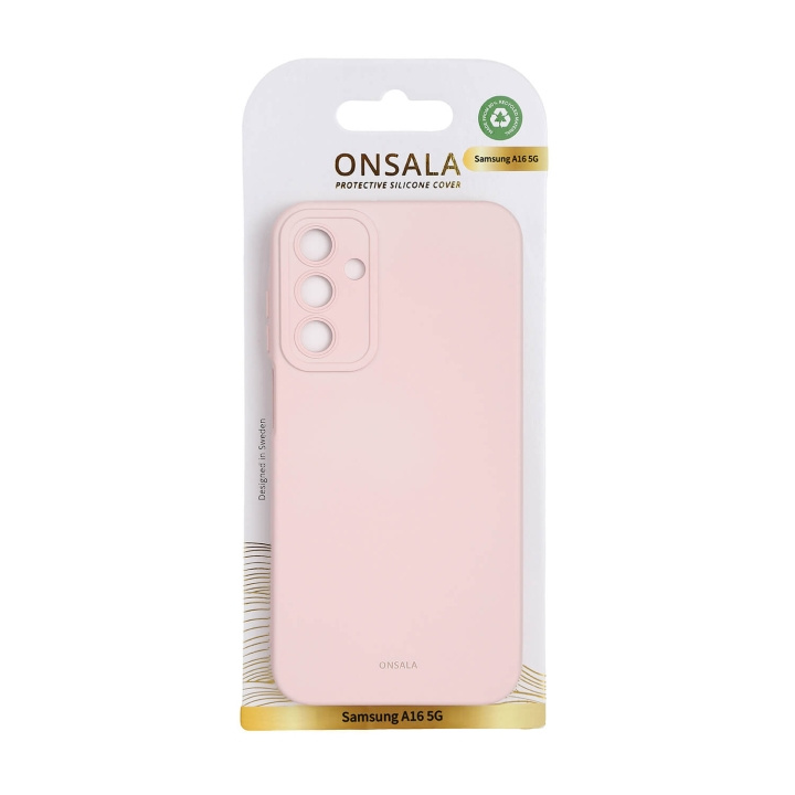 Onsala Mobilcover med silikonefølelse Chalk Pink - Samsung A16 4G/A16 5G i gruppen SMARTPHONES & TABLETS / Mobil Beskyttelse / Samsung hos TP E-commerce Nordic AB (C90694)