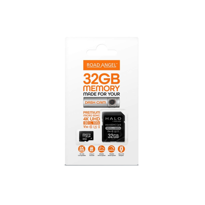 ROAD ANGEL MicroSD-kort 32GB U3 Klasse 10 i gruppen HJEMMEELEKTRONIK / Lagringsmedier / Hukommelseskort / MicroSD/HC/XC hos TP E-commerce Nordic AB (C90713)