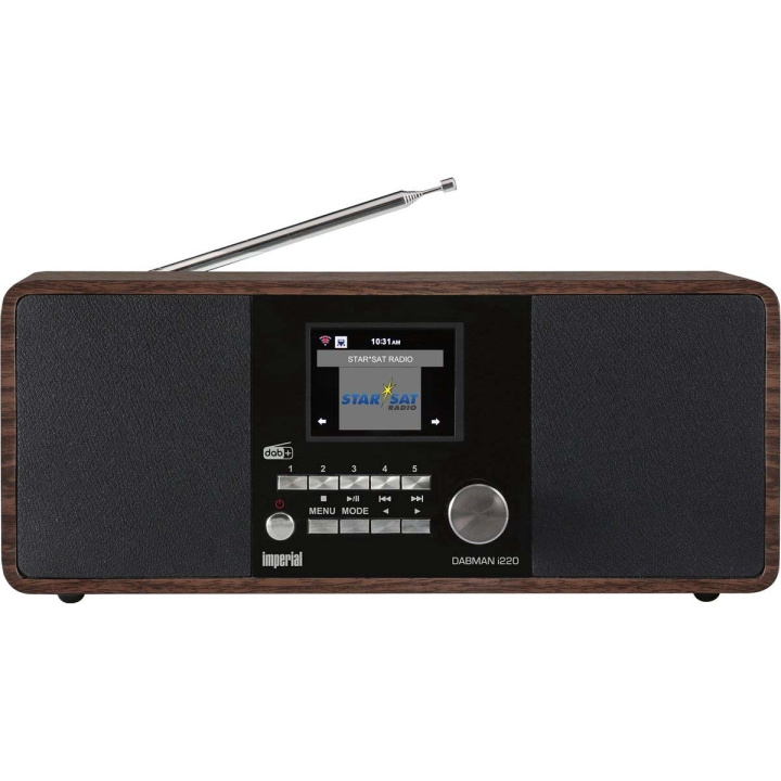 imperial DABMAN i220 BT DAB+ / FM internetradio med bluetooth Wood i gruppen HJEMMEELEKTRONIK / Lyd & billede / Hjemmebiograf, HiFi & Bærbar / Radio og vækkeure / Radio hos TP E-commerce Nordic AB (C90769)