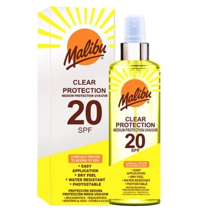 Malibu Clear Protection Spray SPF20 250ml i gruppen SKØNHED & HELSE / Hudpleje / Tanning / Solbeskyttelse hos TP E-commerce Nordic AB (C90781)