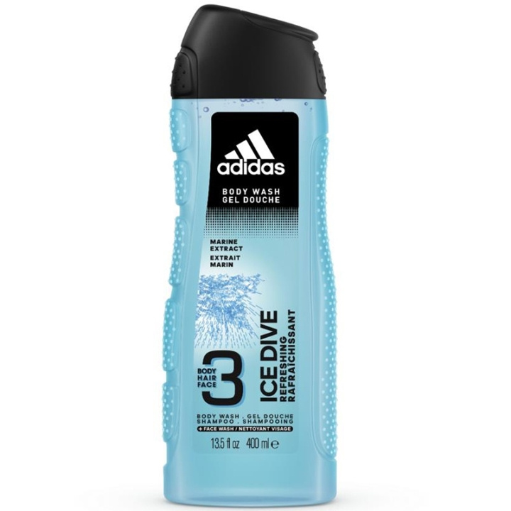 Adidas Ice Dive Shower Gel 400ml i gruppen SKØNHED & HELSE / Hudpleje / Kropspleje / Bad & brusecreme hos TP E-commerce Nordic AB (C90786)