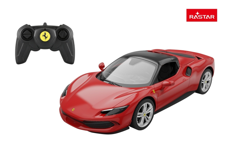 Rastar R/C 1:16 Ferrari 296 GTS Rød (94600) i gruppen LEGETØJ, BØRN & BABY / Radiostyrede / Radiostyrede biler hos TP E-commerce Nordic AB (C90924)