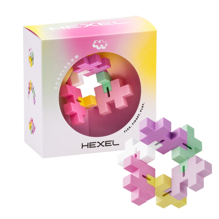 Plus Plus HEXEL Bubblegum (3487) i gruppen LEGETØJ, BØRN & BABY / Legetøj / Bygge legesager / Klodser hos TP E-commerce Nordic AB (C90936)