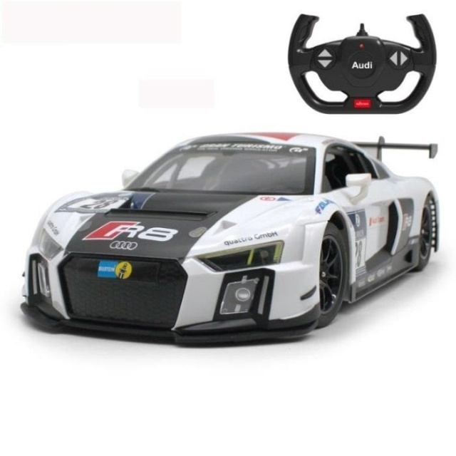 Rastar RC 1:14 Audi R8 Performance - Sølv (23019) i gruppen LEGETØJ, BØRN & BABY / Radiostyrede / Radiostyrede biler hos TP E-commerce Nordic AB (C90942)