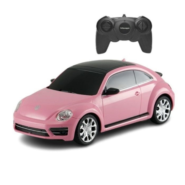 Rastar R/C 1:24 Volkswagen Beetle Pink (23067) i gruppen LEGETØJ, BØRN & BABY / Radiostyrede / Radiostyrede biler hos TP E-commerce Nordic AB (C90956)