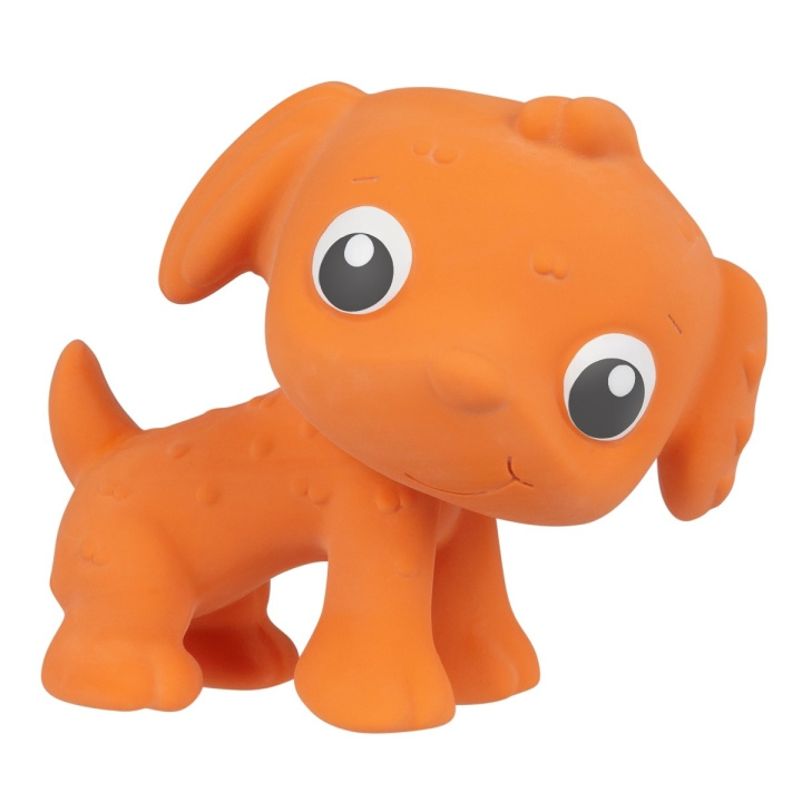 Playgro Eco Play Natural Rubber Pooky Puppy - Orange (10188822) i gruppen LEGETØJ, BØRN & BABY / Babyleg (0-3 år) / Tøjdyr hos TP E-commerce Nordic AB (C90969)