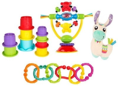 Playgro Sensory Llama Explore and Play Gavepakke - Forældre - (10188328) i gruppen LEGETØJ, BØRN & BABY / Babyleg (0-3 år) / Aktivitetslegetøj hos TP E-commerce Nordic AB (C90984)