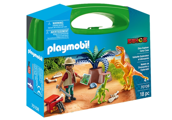 Playmobil Dino Explore bæretaske (70108) i gruppen LEGETØJ, BØRN & BABY / Legetøj / Figurer, miniaturer og tilbehør hos TP E-commerce Nordic AB (C91001)