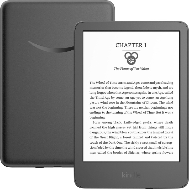 Amazon Kindle E-Reader 6 display - 16GB - 2022 - Sort i gruppen SMARTPHONES & TABLETS / Læsetabletter hos TP E-commerce Nordic AB (C91024)