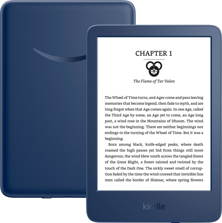 Amazon Kindle E-Reader 6 display - 16GB - 2022 - Denim i gruppen SMARTPHONES & TABLETS / Læsetabletter hos TP E-commerce Nordic AB (C91025)