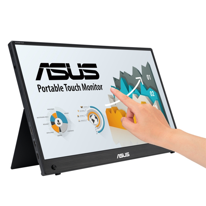 ASUS ZenScreen 15.6 MB16AMTR Bærbar USB-C 10-punkts touch 1920x1080p IPS Indbygget batteri i gruppen COMPUTERTILBEHØR / Monitor / Monitorer hos TP E-commerce Nordic AB (C91053)