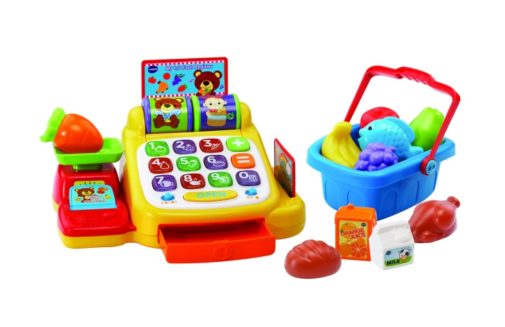 VTech Kasseapparat (dansk) (950-191332) i gruppen LEGETØJ, BØRN & BABY / Babyleg (0-3 år) / Aktivitetslegetøj hos TP E-commerce Nordic AB (C91127)