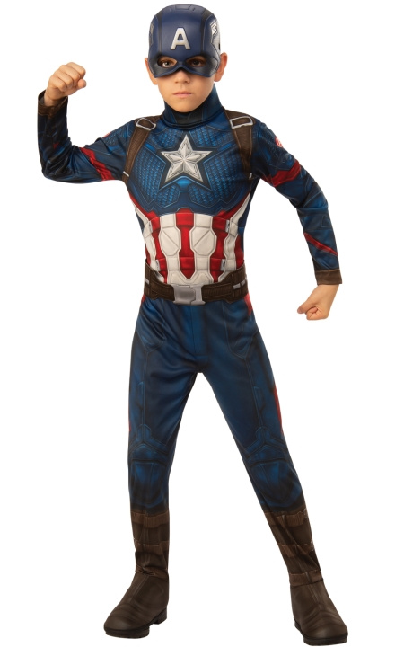 Rubies Kostume - Captain America (140 cm) i gruppen LEGETØJ, BØRN & BABY / Legetøj / Udklædning hos TP E-commerce Nordic AB (C91260)