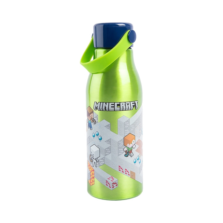 STOR Vandflaske m/flexihåndtag 760 ml - Minecraft (088808715-40461) i gruppen LEGETØJ, BØRN & BABY / Mad & Drikke / Sutteflasker og tilbehør hos TP E-commerce Nordic AB (C91576)