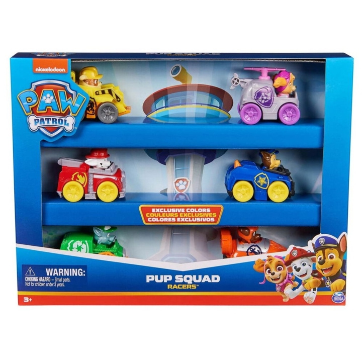 Paw Patrol Pup Squad Racer 6 Gavepakke (6070070) i gruppen LEGETØJ, BØRN & BABY / Legetøj / Legetøjsbiler hos TP E-commerce Nordic AB (C91596)