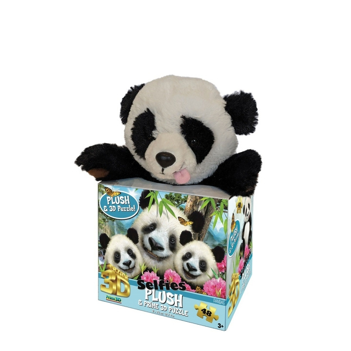 Robetoy Puslespil 3D m. plys-panda (48 stk.) (28857) i gruppen LEGETØJ, BØRN & BABY / Babyleg (0-3 år) / Tøjdyr hos TP E-commerce Nordic AB (C91630)